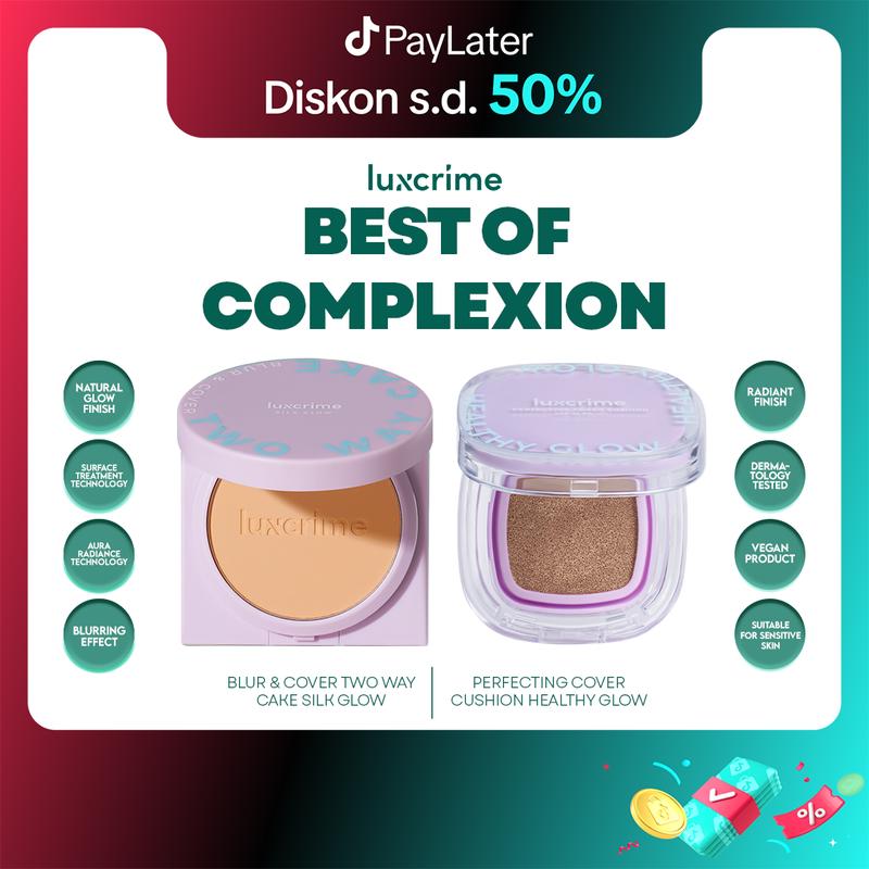 [Best of Complexion] Silk Glow Blur & Cover Two Way Cake + Perfecting Cover Cushion Healthy Glow