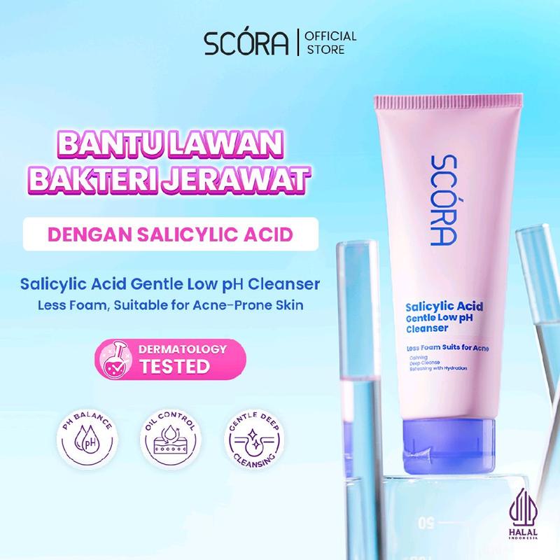 [Pre - Order] SCORA Saliclylic Acid Gentle Low pH Cleanser Sabun Cuci Muka Oily Acne Prone Skin Friendly