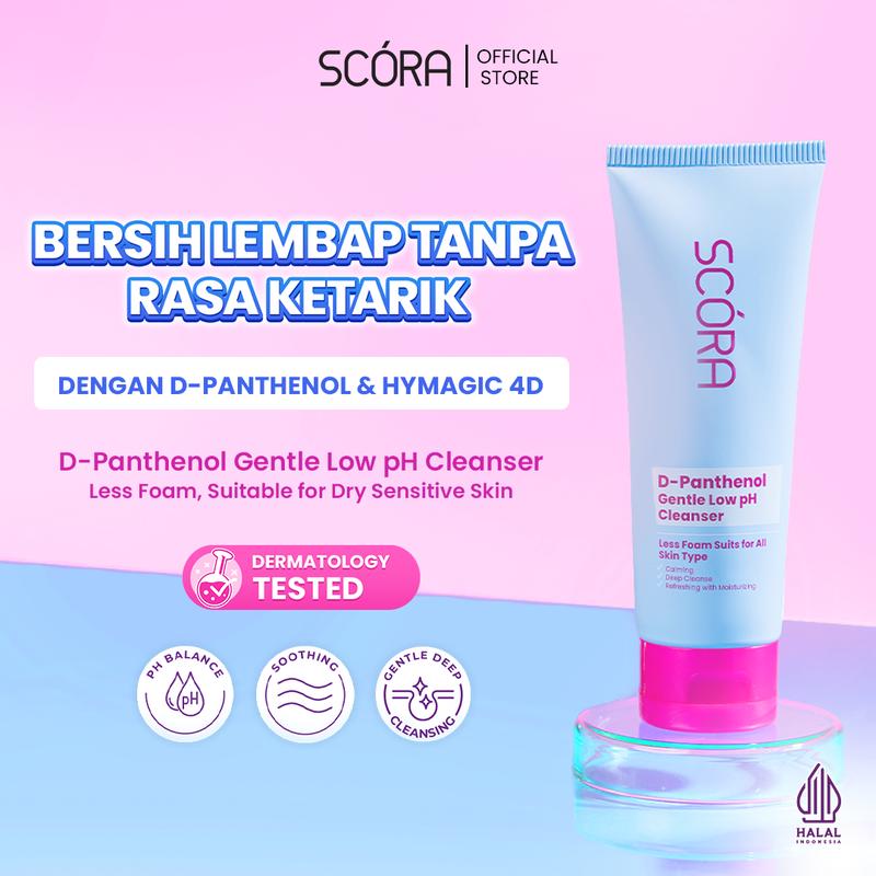 SCORA D-Panthenol gentle Low pH Cleanser Sabun Cuci Muka Sensitive Skin Friendly