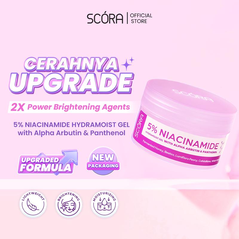 [NEW] SCORA 5% niacinamide Hydramoist Gel with Alpha Arbutin & Panthenol 45Ml