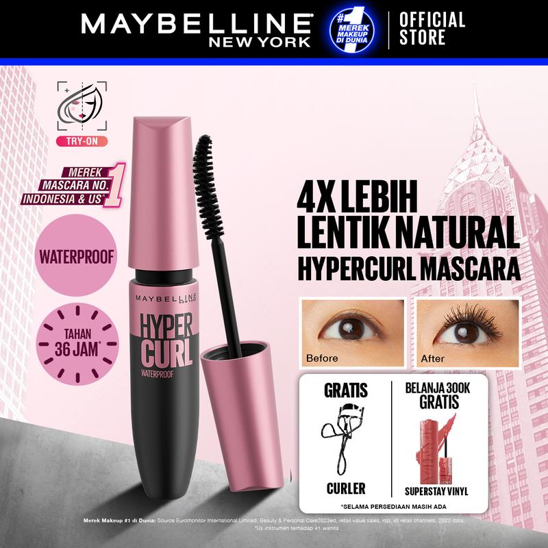 MAYBELLINE Volume Express Hypercurl Waterproof Mascara 9.2 ml